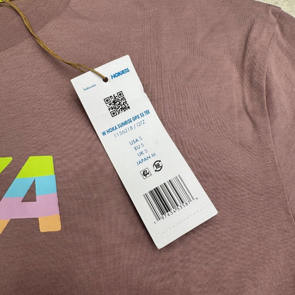 Hoka Topo Logo Women's Sunrise GPX SS T-Shirt, Size S NWT - Picture 4 of 7